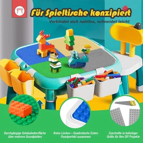 Large Building Block Base Plates - 2pcs