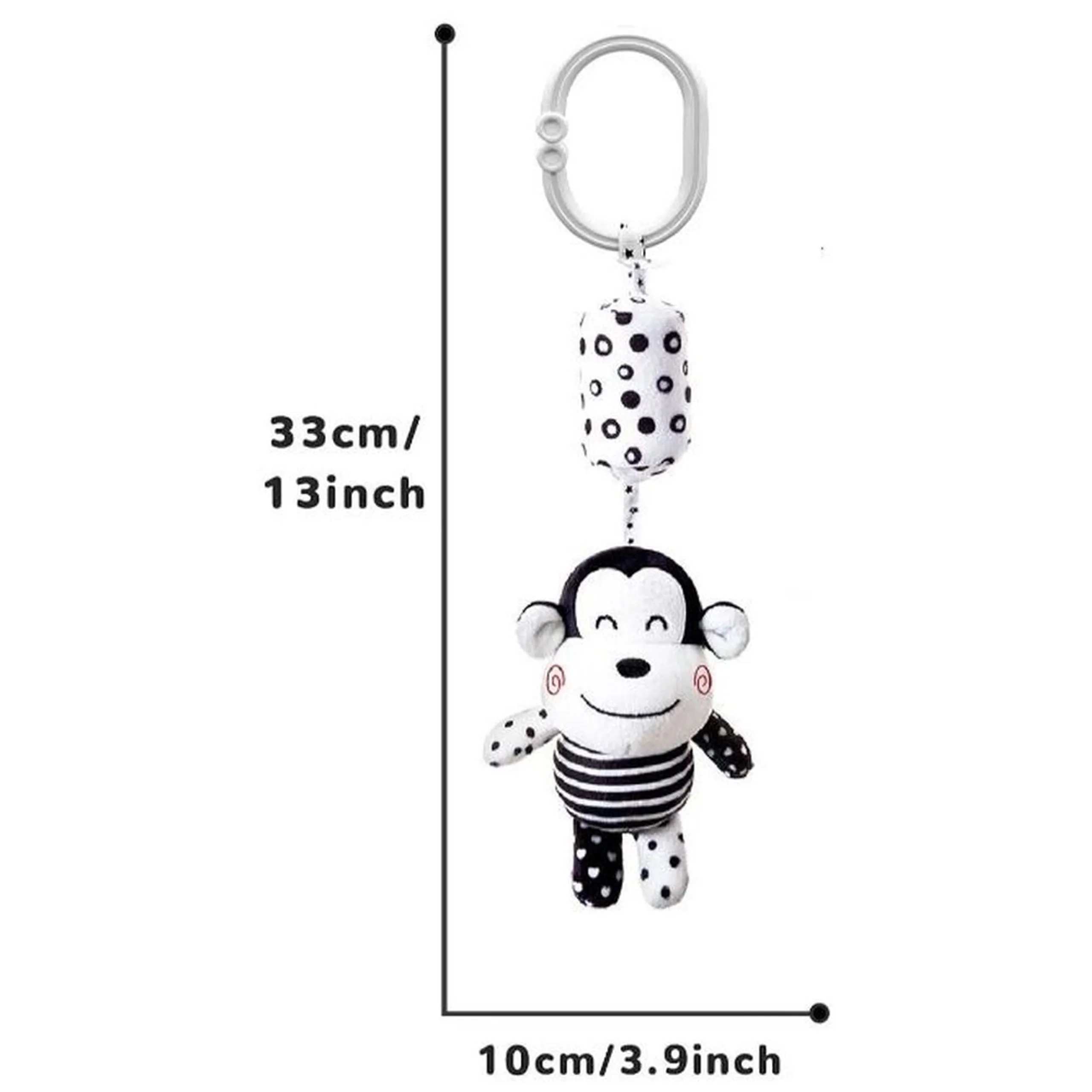 Baby Stroller Plush Hanging Mobile Rattle Toy - Suitable for 3 months and above