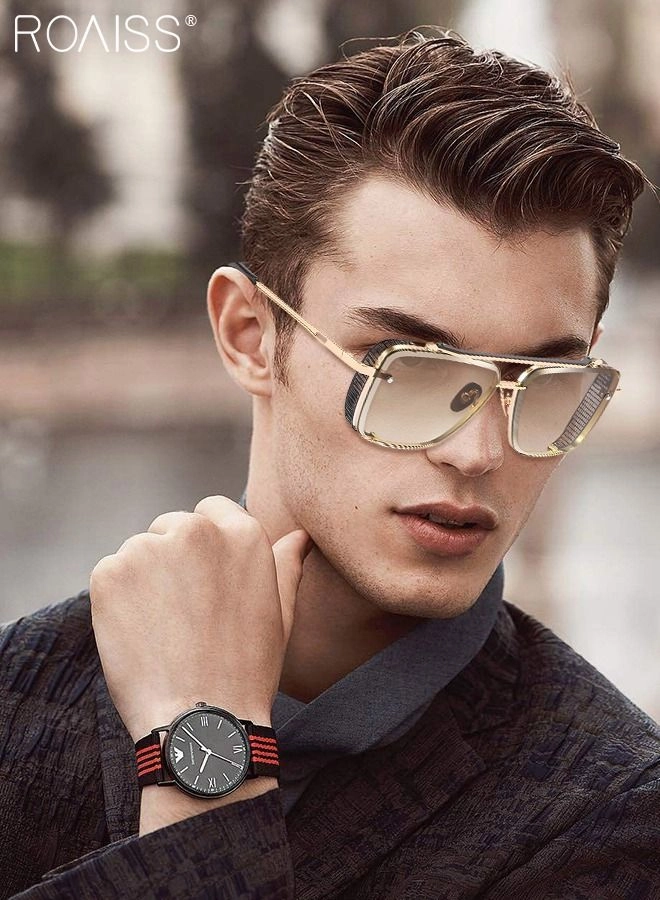 Modern Square Sunglasses - 57mm Brown