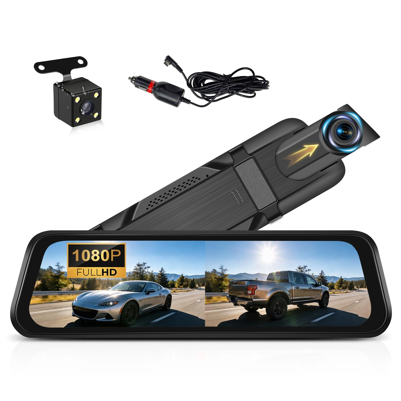 Mirror Dash Cam - 1920*1080P 30FPS