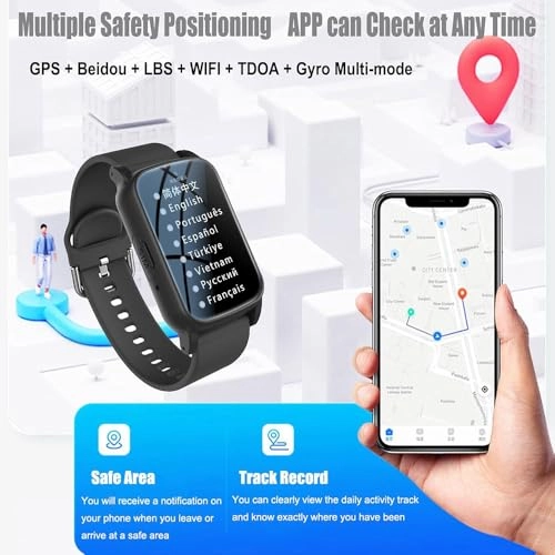 Fall Detection Smart Watch 40.5mm ABS + Silicone