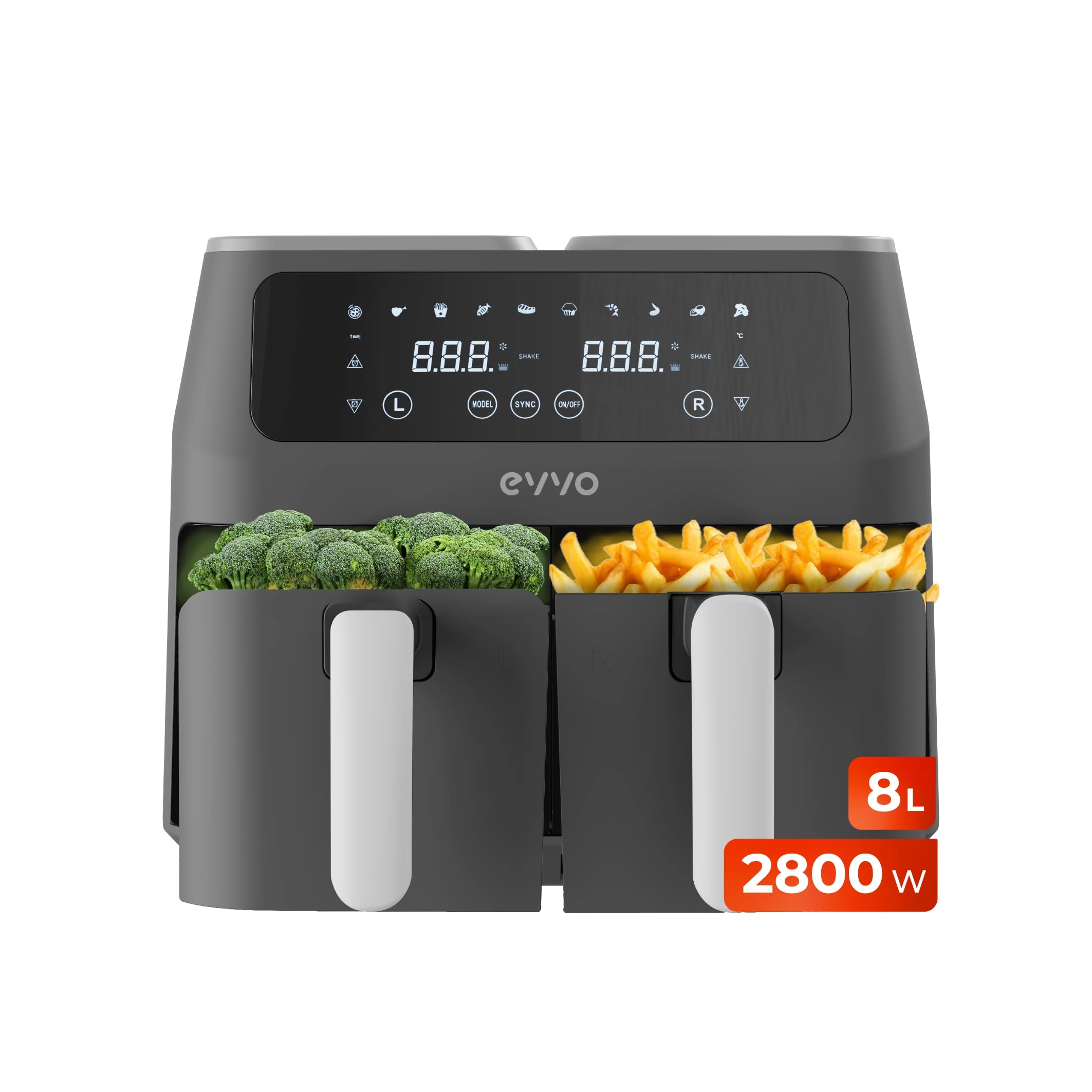 EVVO TASTY AIR FRYER - 8 Liters