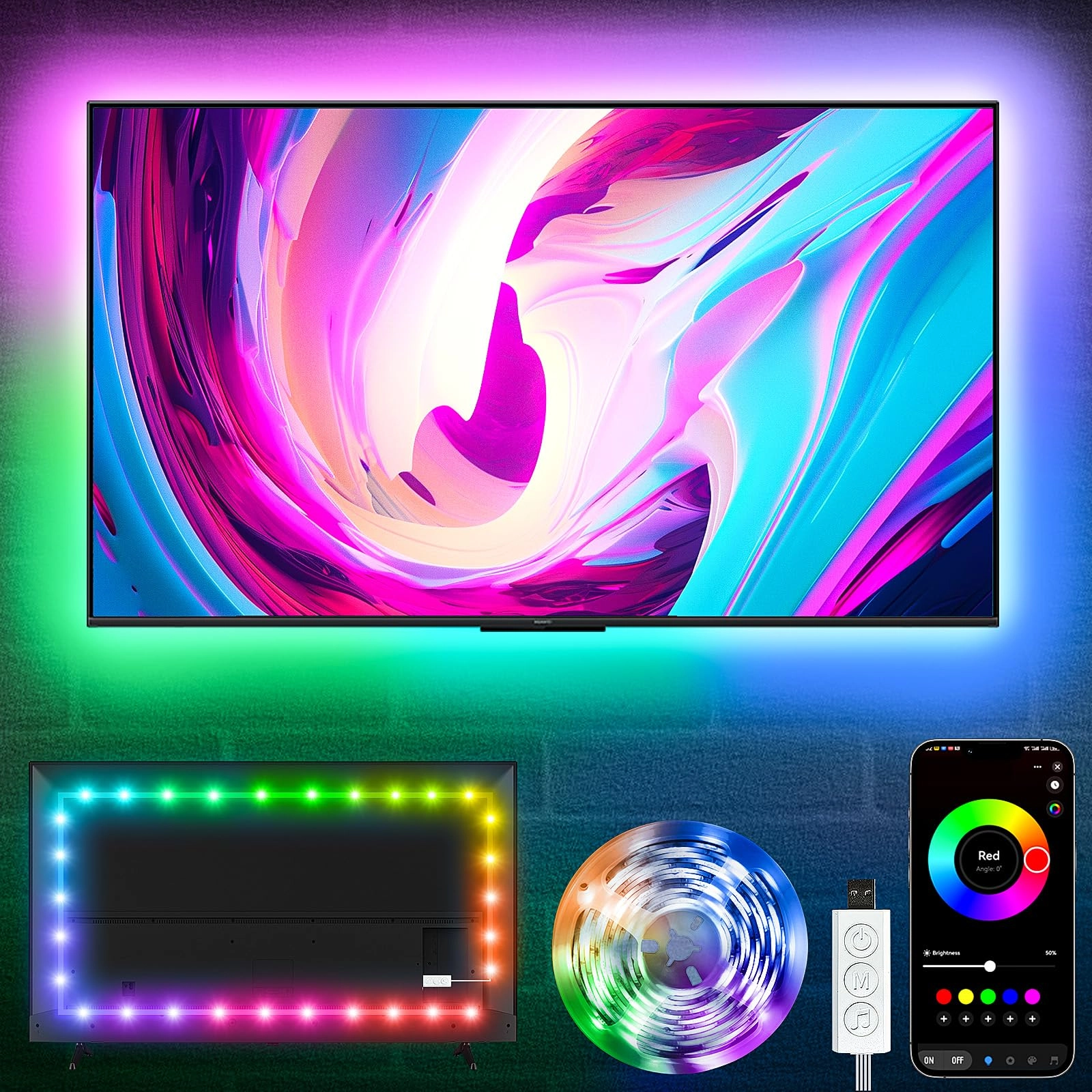 ksipze TV led Backlight - 13.1ft