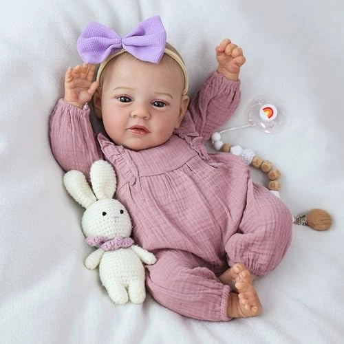 Mary Reborn Baby Doll - 18 Inch Silicone Full Body Vinyl Weighted Ages 3+