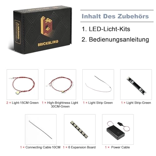 LED Light Set - Compatible with 77245 Aston Martin Aramco F1 AMR24 Race Car USB Battery