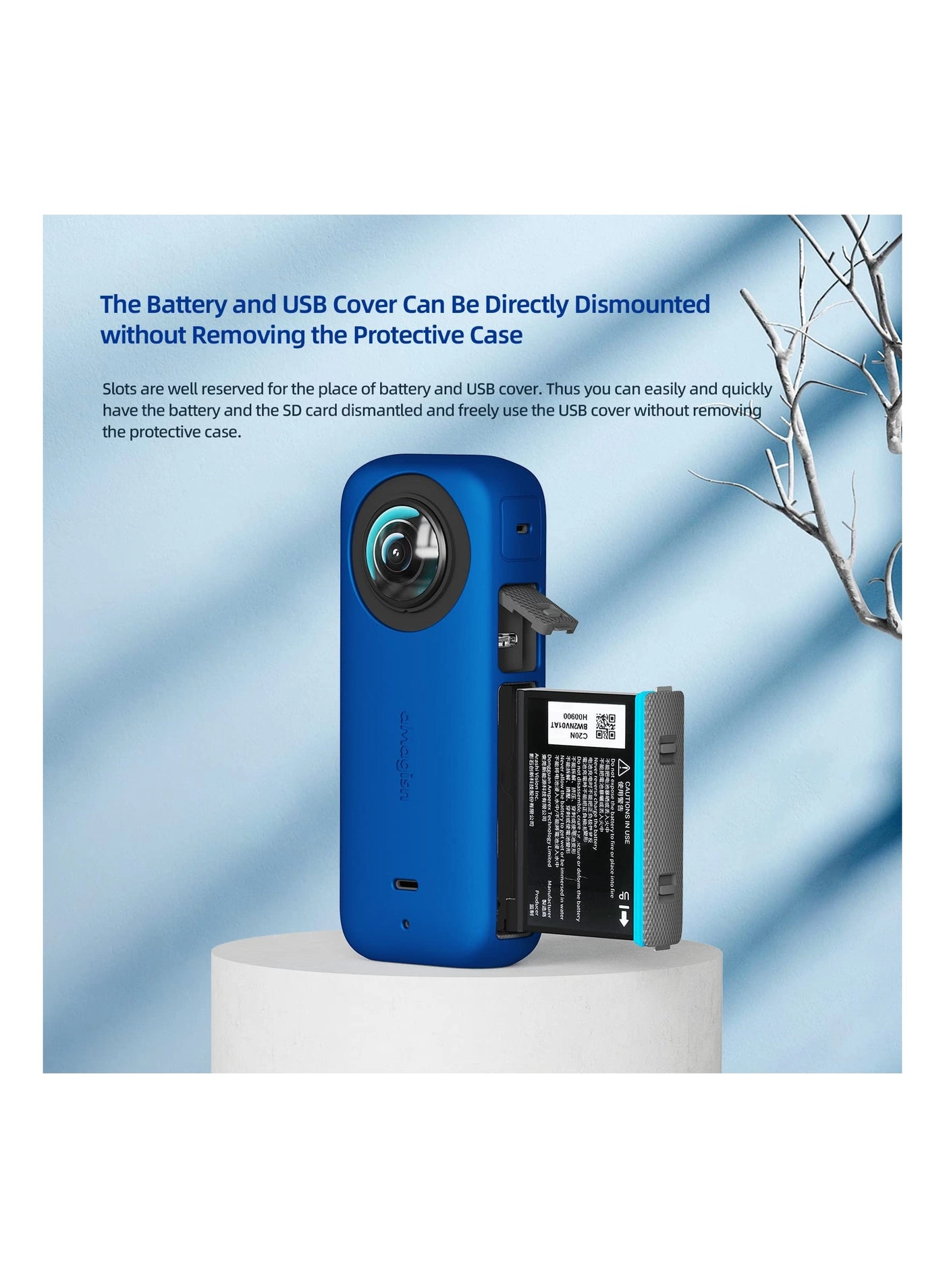 Silicone Protective Case - Insta360 X3 + Sticky Lens Guards