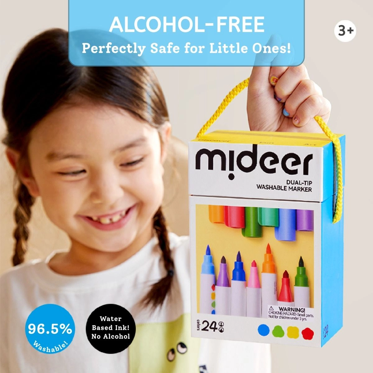 Dual Tip Washable Markers - Multi Colour