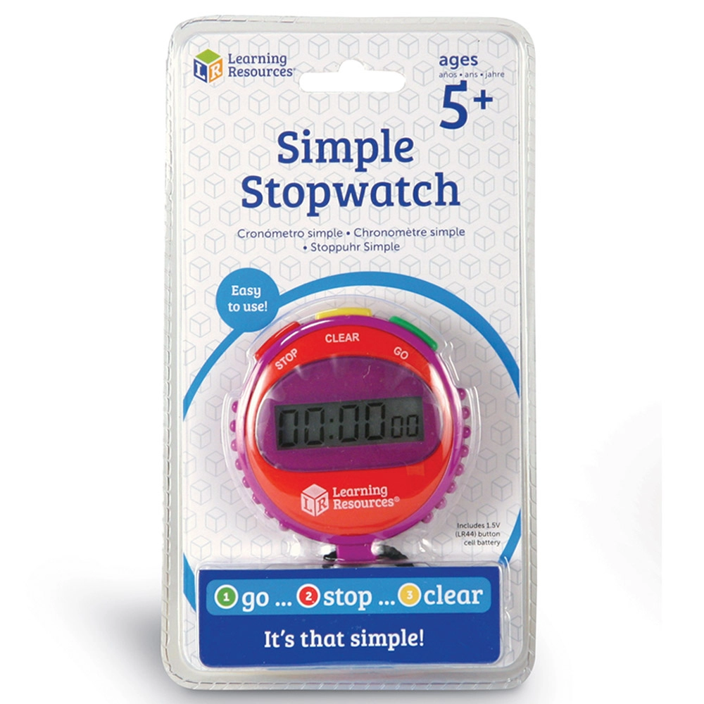 Simple Stopwatch - Suitable for 5 to 13+ yrs 1pc