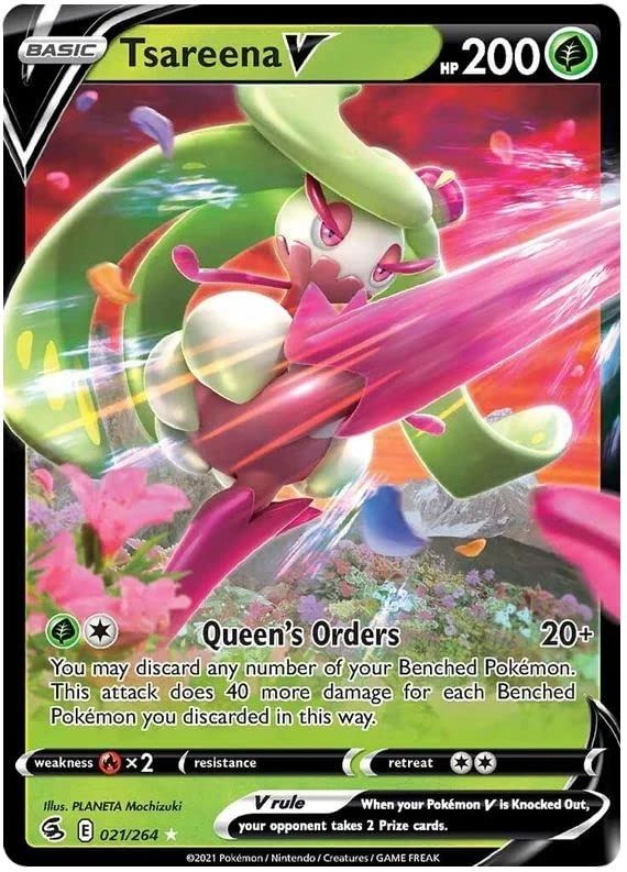 Pokémon Pokemon Tsareena V 021/264 - English + Toploader