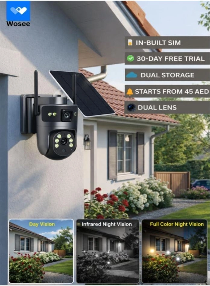 Solar 4G Dual-Lens Security Camera
