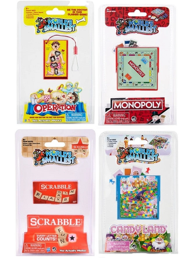 World’s Smallest Scrabble + Monopoly + Operation + Candy Land