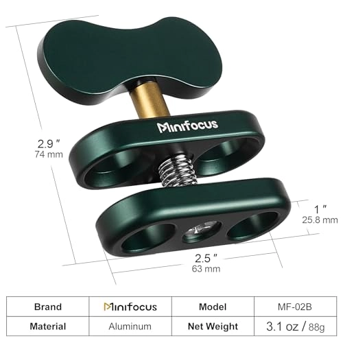 Ball Clamp Mount - Double Socket Arm 360°
