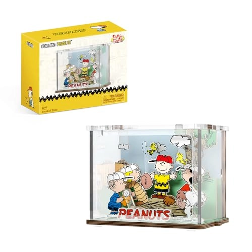 Snoopy Baseball 3D Wooden Puzzle - 47 pcs