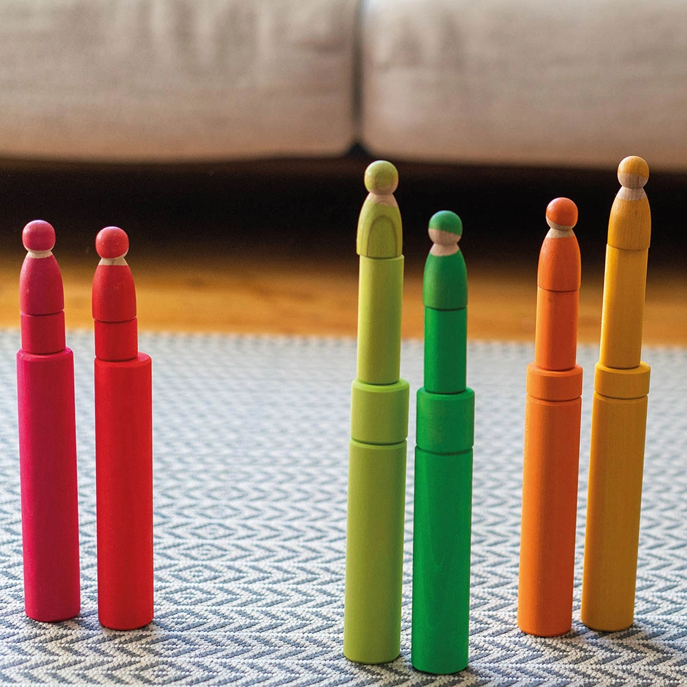 Stacking Rainbow Toy - Suitable for 3 years and above 12 pieces