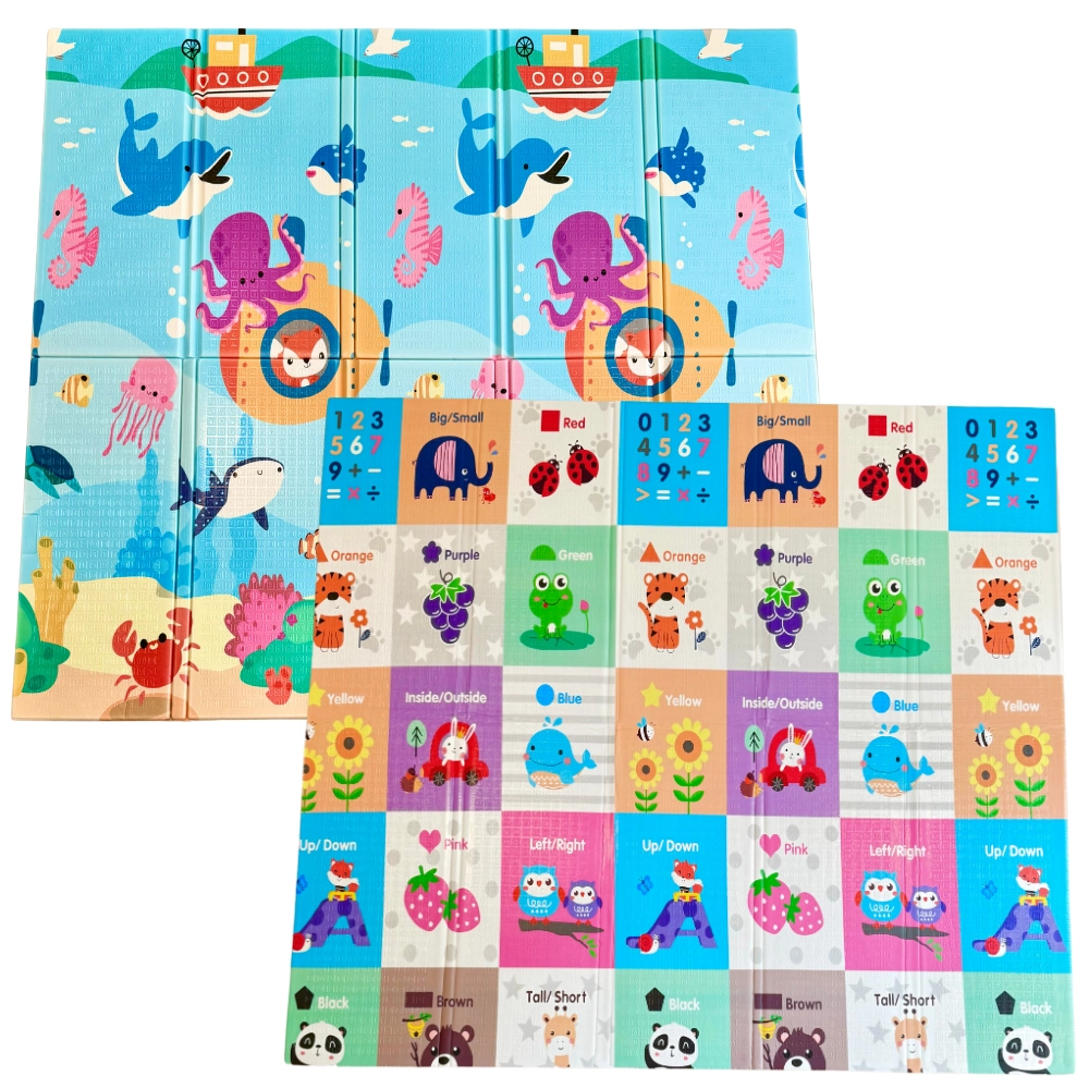 Baby Reversible & Foldable Playmat - Suitable for 0 months & above