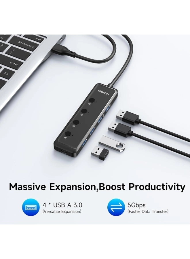 5-in-1 USB-A Multiport Hub - Wired