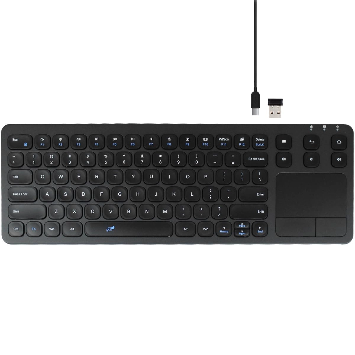 2.4G Wireless Touch Keyboard - US Wired/Wireless