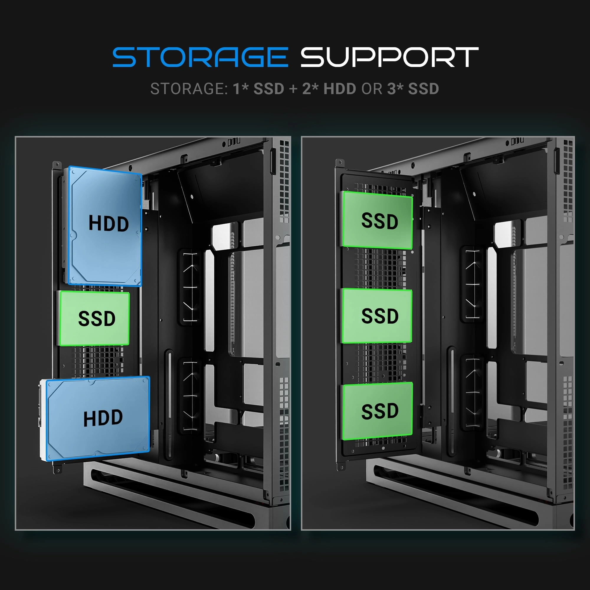 Crystal Arc Pro - Curved Front Glass Mid-Tower