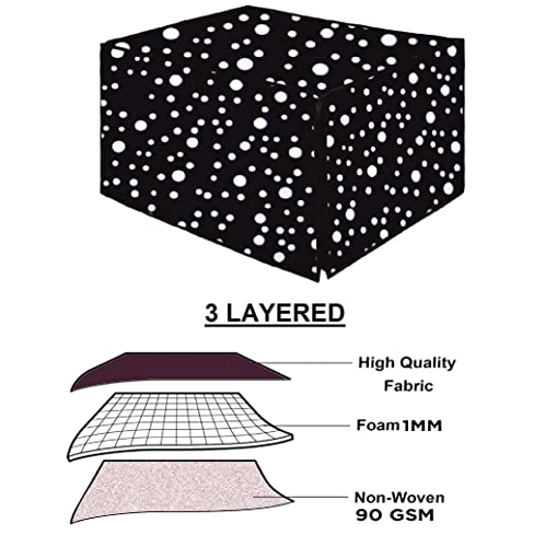 Microwave Oven Top PVC Cover - 28L Black