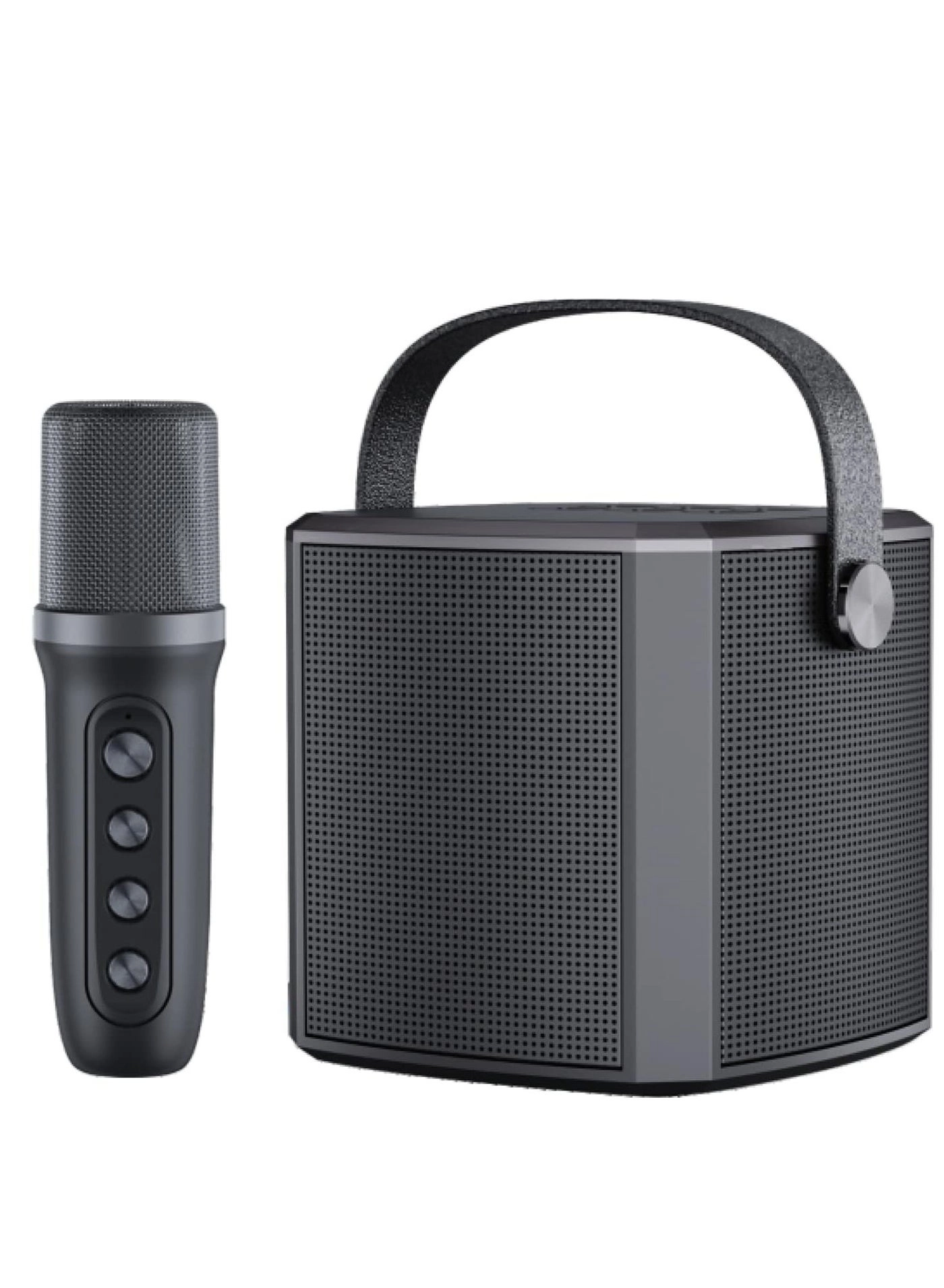 Portable Bluetooth Karaoke Speaker - Rechargeable wireless microphone Type-C charging TF Card support