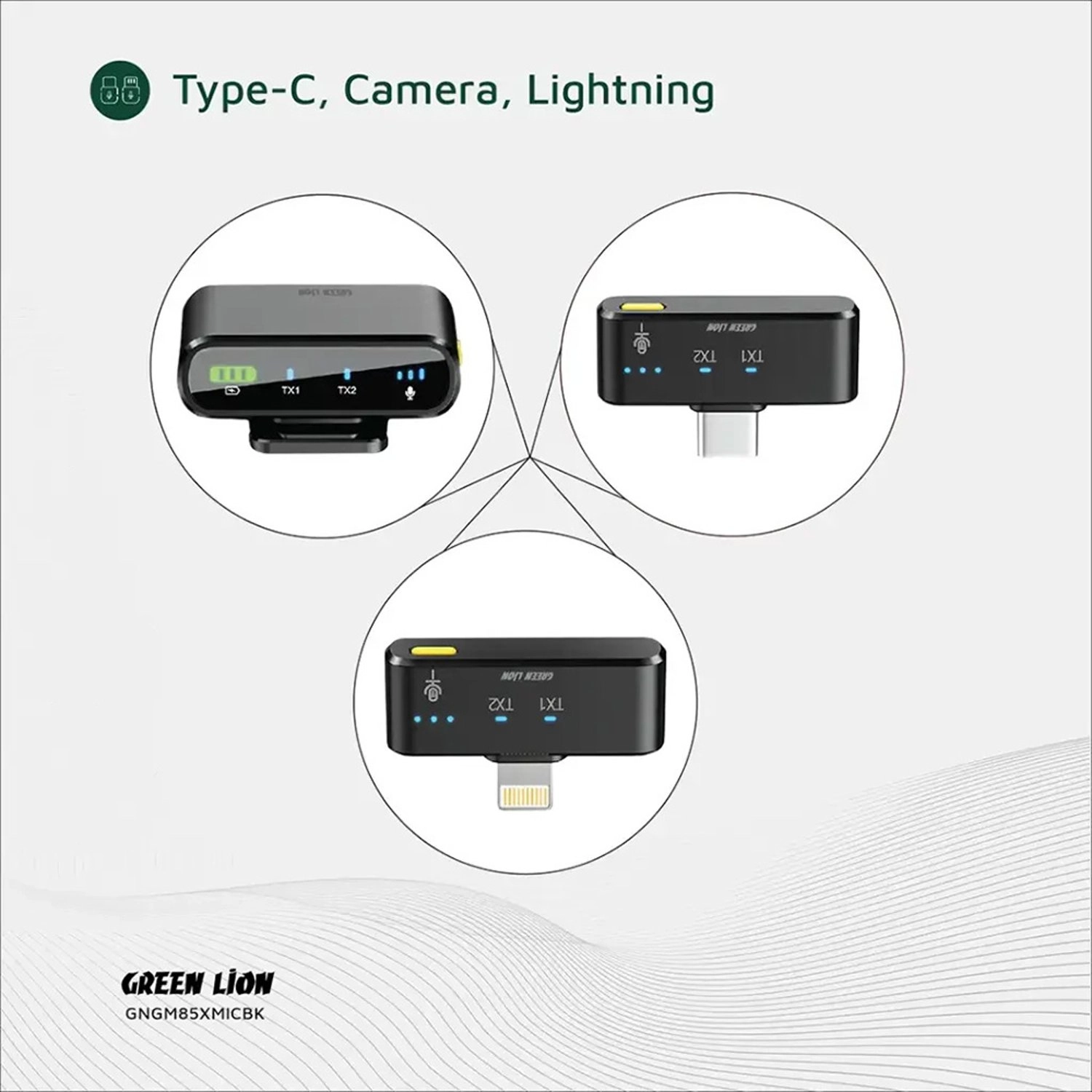 GM-85X USB+Lightning+Wireless Microphone