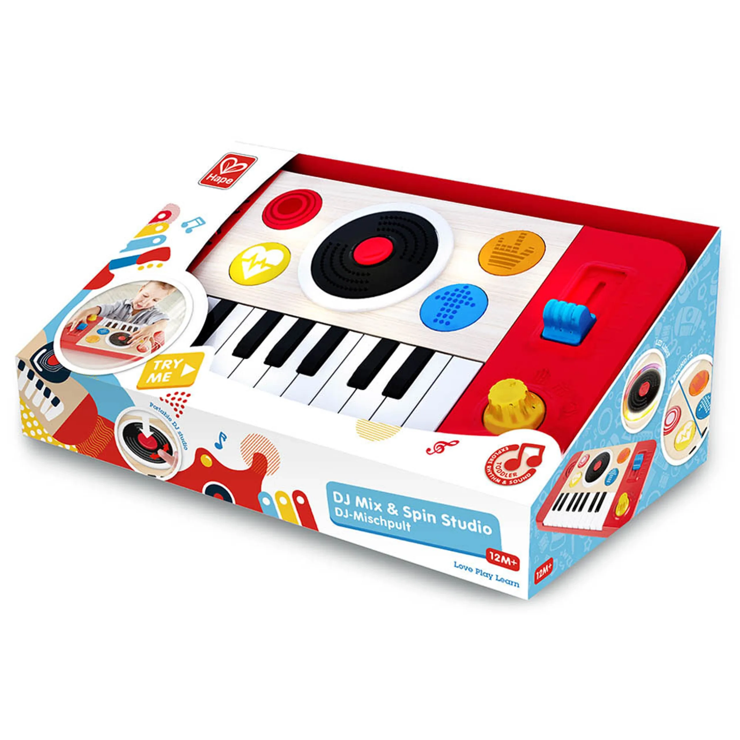 DJ Mix And Spin Studio - eight different songs Suitable for 12 months & above.