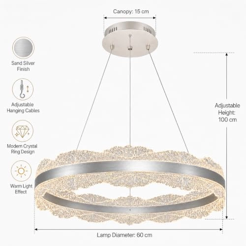 Ring Chandelier - 3000K-6500K Dimmable