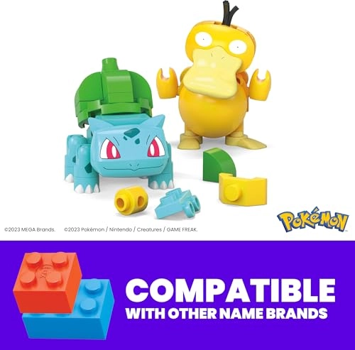 Pokémon Bulbasaur & Psyduck - 63 pcs