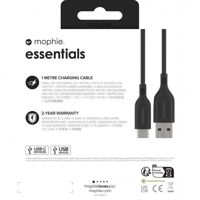 Charge Cable USB-A to USB-C 1m PVC