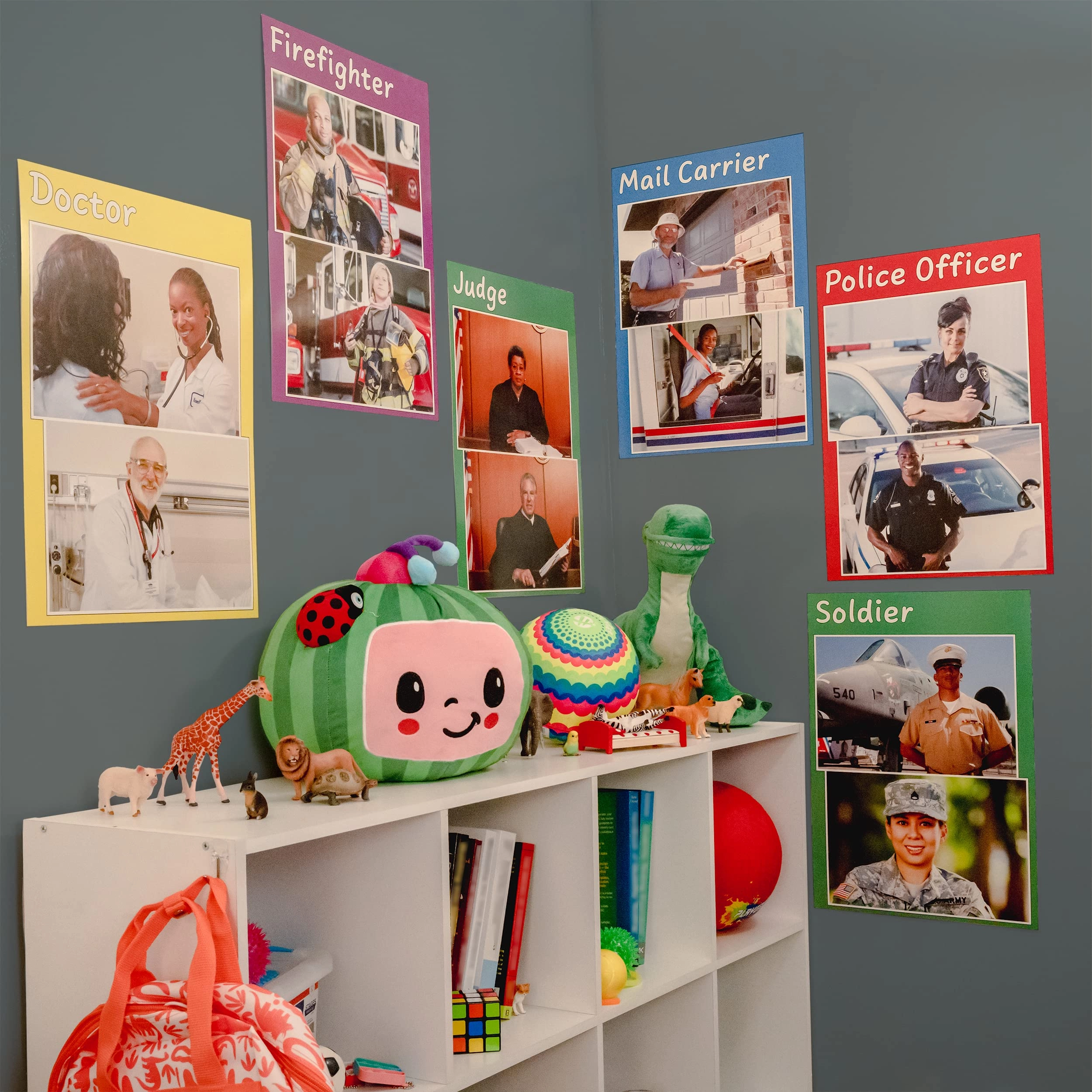 Community Helper Posters - heavy card stock with durable gloss varnish 14 X 19 inch
