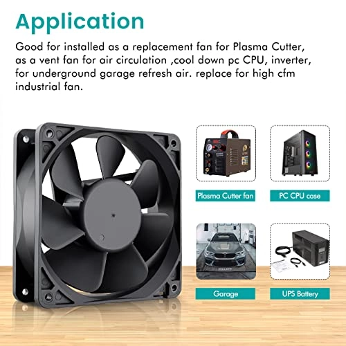 Brushless DC Industrial Cooling Case Fan - 120mm