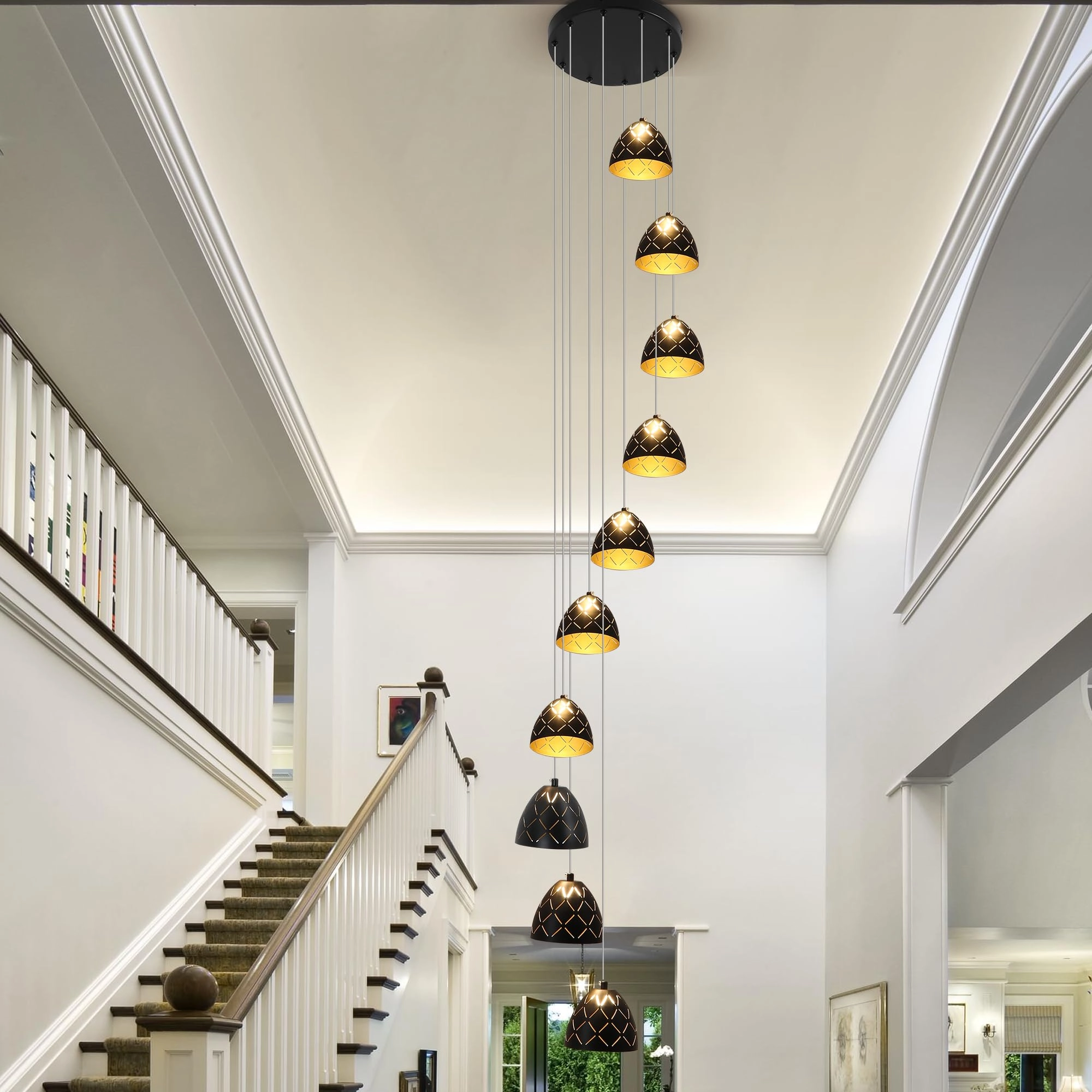 Qcyuui Dimmable LED Chandelier - 290cm