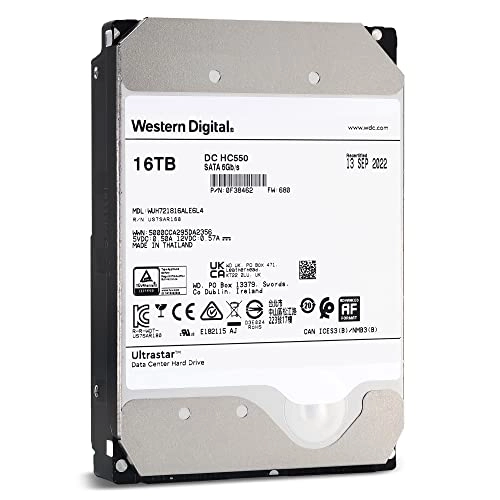 Ultrastar DC HC550 3.5" 7200rpm 512MB SATA 6Gb/s (WUH721816ALE6L4) - 16TB