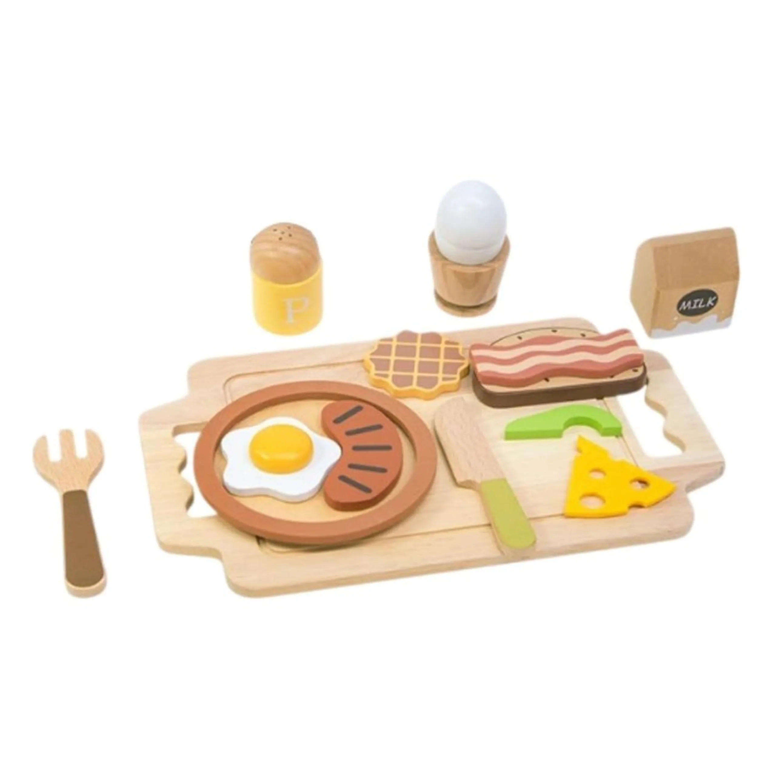 Little Angel Kids Wooden Breakfast Set - 14 pcs (5551007-KABI_0191)