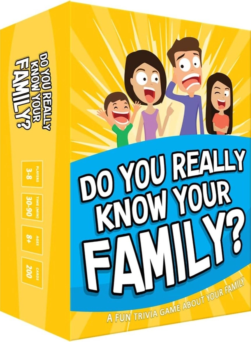 DO YOU REALLY KNOW YOUR FAMILY? Fun Family Game - English, English 8 - 19 years