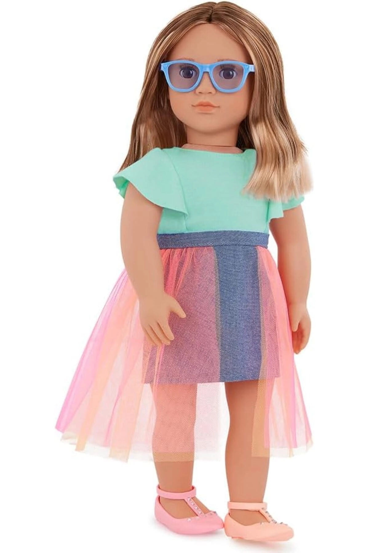 Lisa Doll - 18-inch Denim And Tulle Skirt Outfit Ages 3+