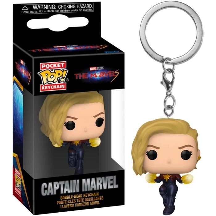 FUNKO Pocket POP! Marvel: The Marvels Captain Marvel Keychain - Marvel