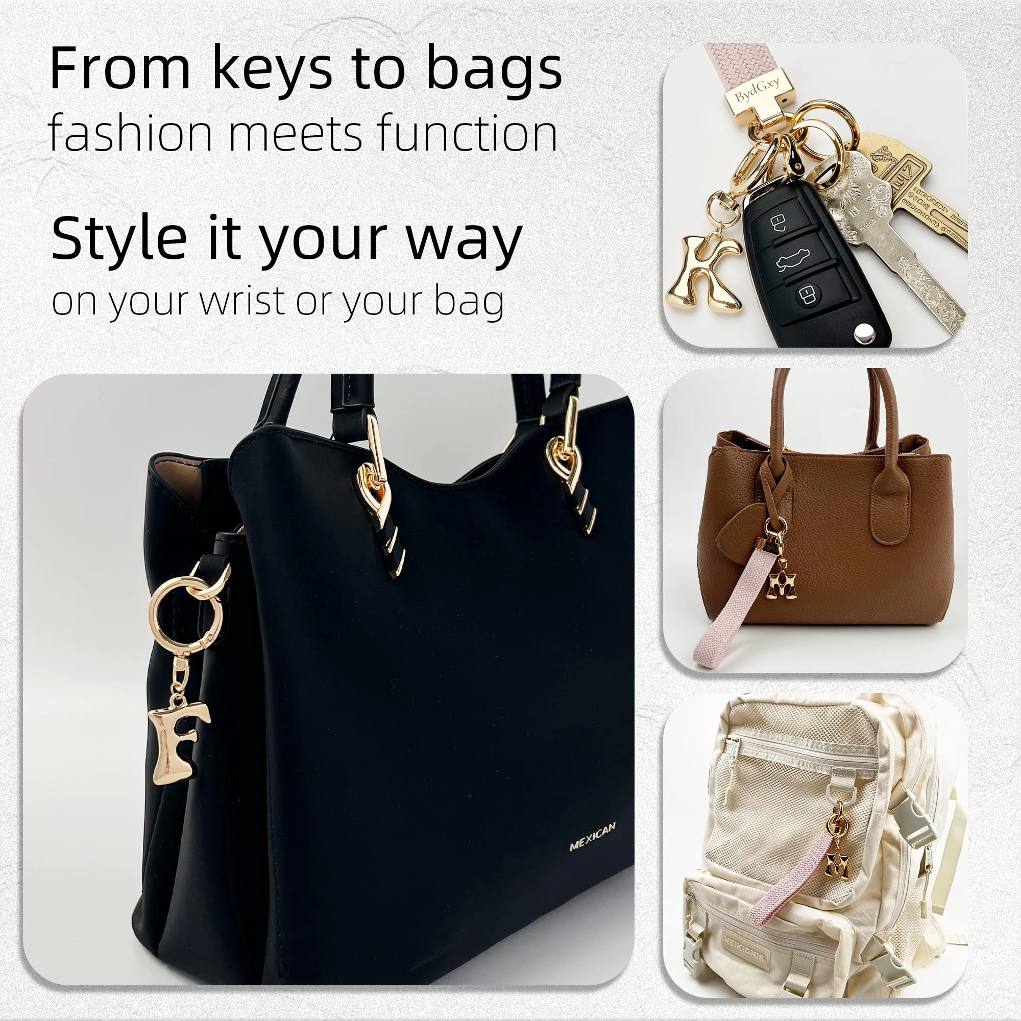 Initial Keychain - Letter