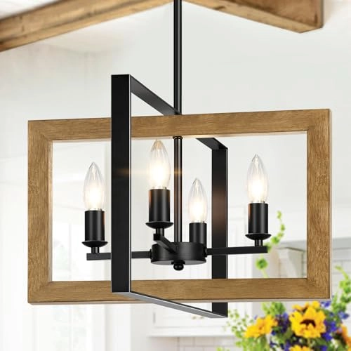 Farmhouse Chandelier - Dimmable