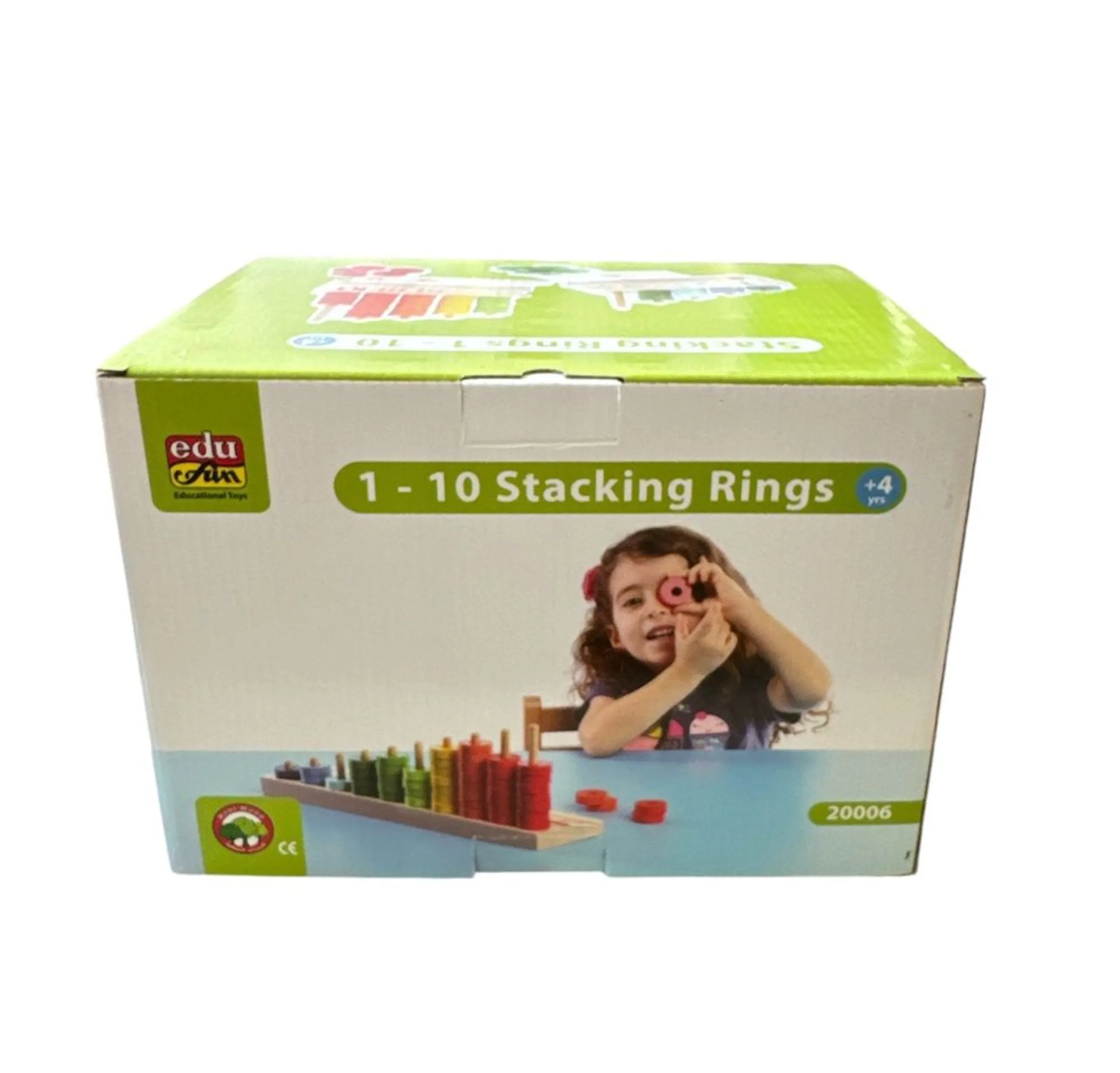 Edu Fun 1 to 10 Stacking Rings - Suitable for 4 years & above 65 Pcs
