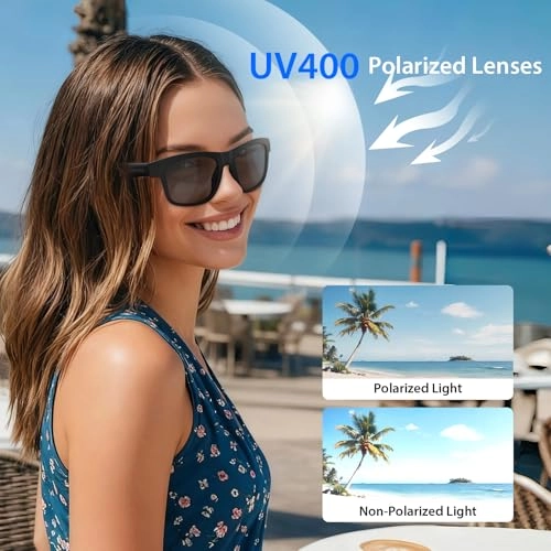 Bluetooth Glasses - Polarized UV400 Speakers