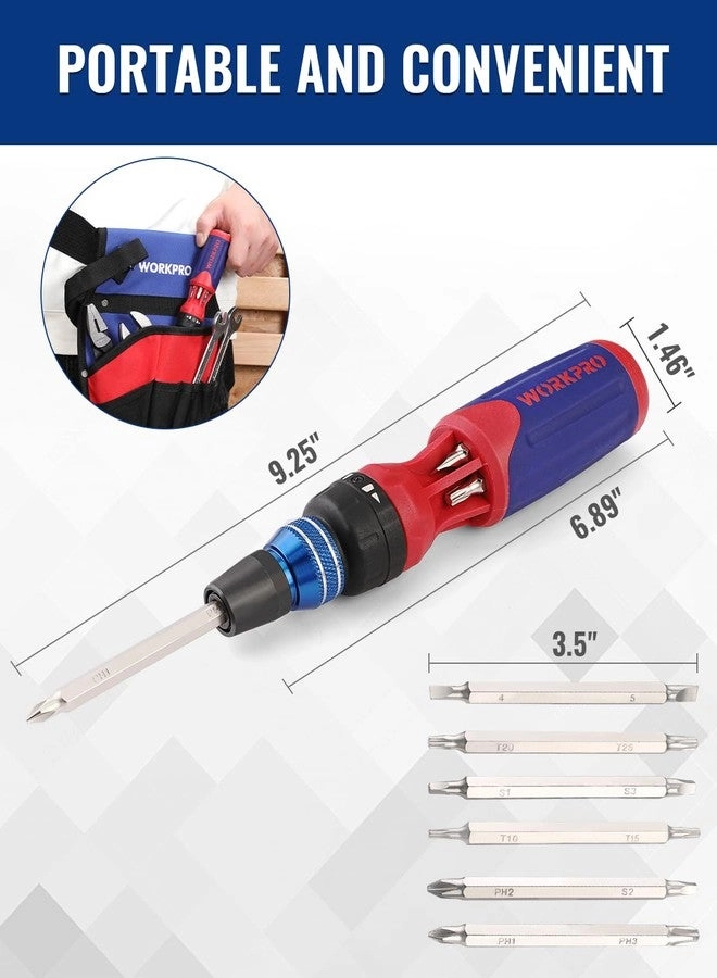 Ratcheting Multi-Bit Screwdriver Set