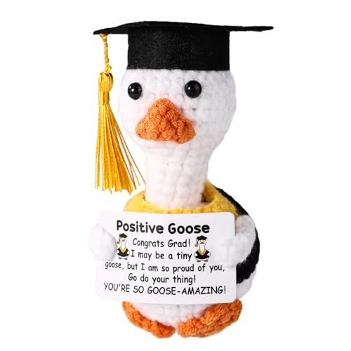 Graduation Goose Crochet - 9x8x6cm