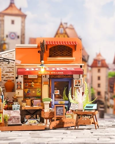 DIY Miniature Dollhouse Kit - Sam's Bookstore 1:24 Scale