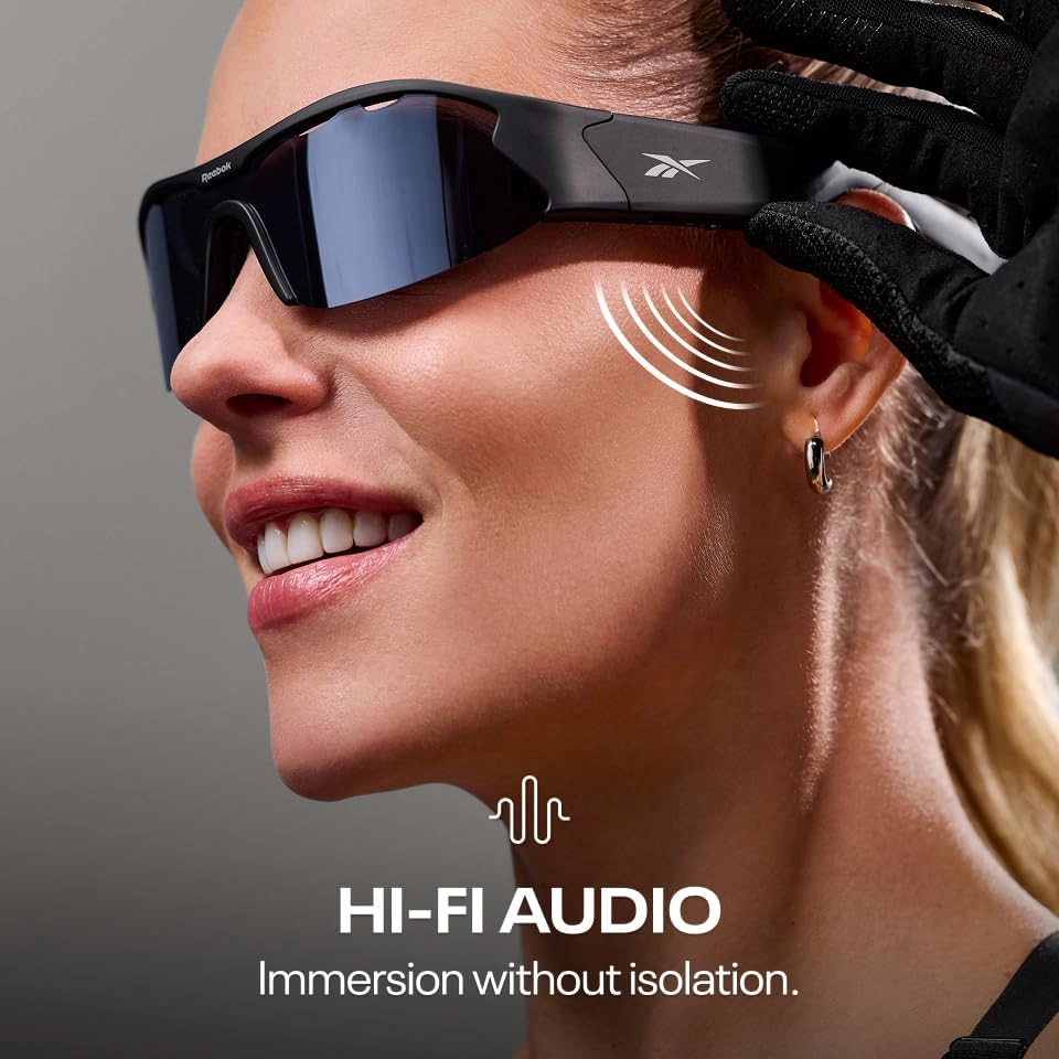 Smart Sunglasses - Red Mirror Polarized Lens HiFi Bluetooth