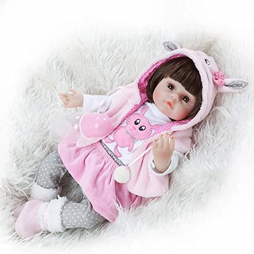 Reborn Baby Doll - 55cm/22in Soft Silicone Dressed