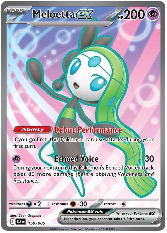 Pokémon Pokemon Meloetta ex 159/086 - 1pcs