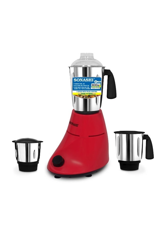 SONASHI 3-in-1 Mixer Grinder - 1 L 800 W