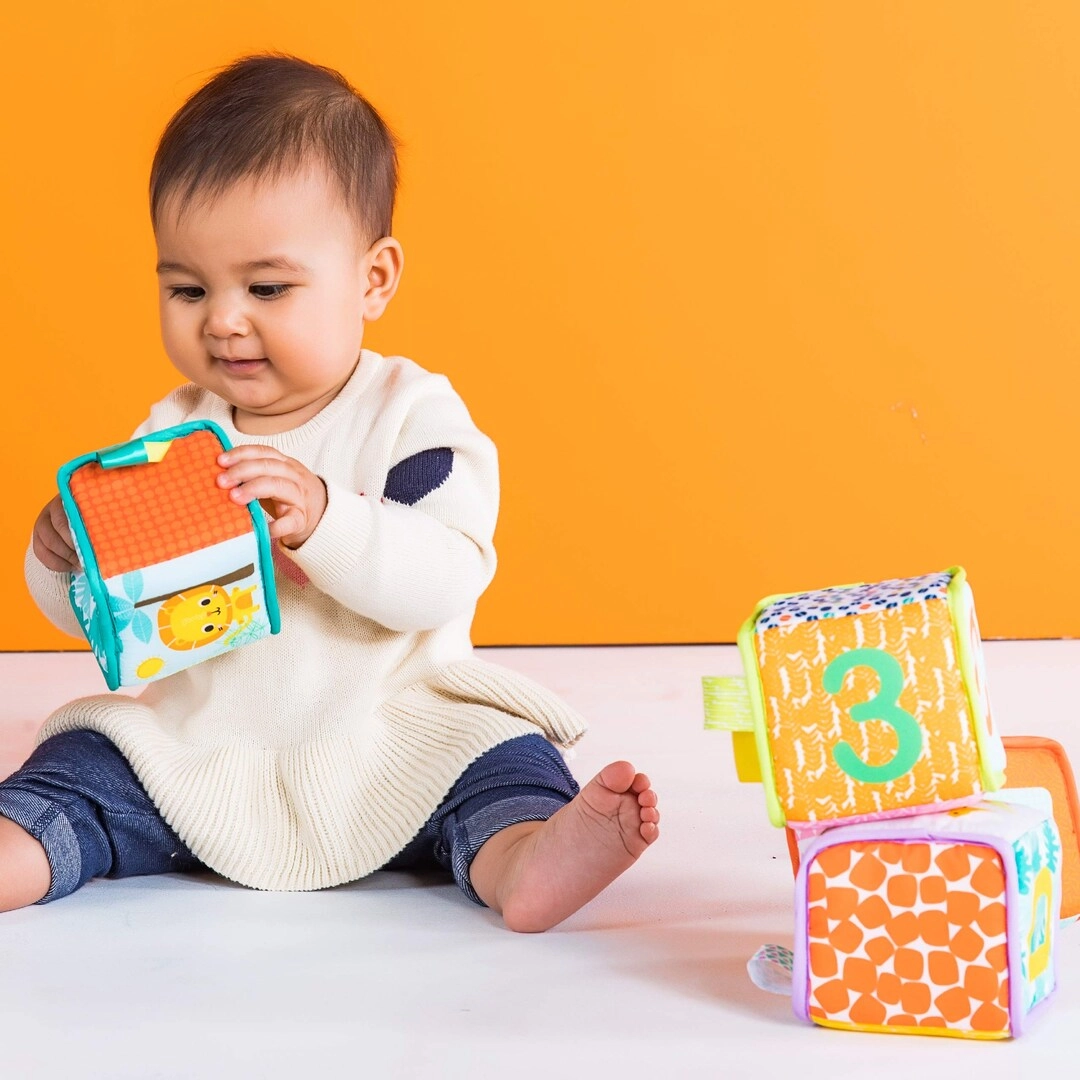 Grab & Stack Blocks - 3 months+ 4 pieces