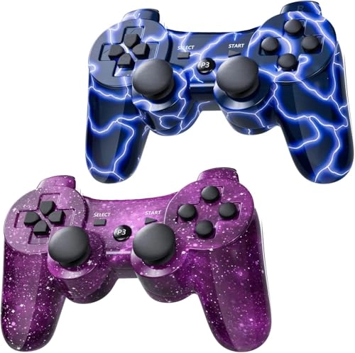 Wireless Controller - ClearGreen and ClearPurple